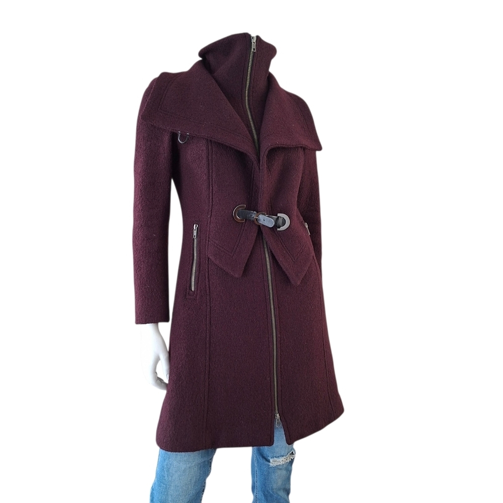 Soia & Kyo outershell Burgundy winter coat Made in Canada Soïa & Kyo - Picture 4 of 14